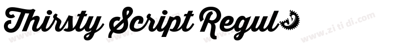 Thirsty Script Regul字体转换